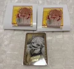 僕のヒーローアカデミア　原画展　トガヒミコ　名言アクリルバッジ　箔押し　カード