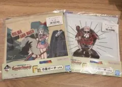一番くじ ドラゴンボール F賞 巾着ポーチ 亀仙人 ブルマと悟空 2点