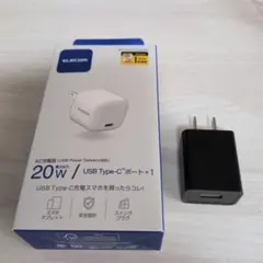 新品 ELECOM AC充電器 USBタイプC、NIPLAX USBアダプター