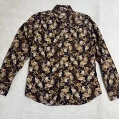 美品PSポールスミス　ボタニカル柄　マルチカラーシャツ　メンズL総柄長袖