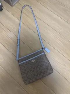 COACH ショルダーバッグ ブラウン/ブルー