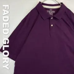 2120 FADEDGLORY ポロシャツ パープル XL オーガニックコットンのサムネイル