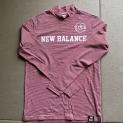New Balance 赤白ストライプ長袖シャツ サイズ4