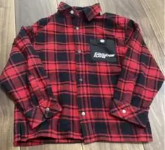 RAD CUSTOM 長袖シャツ レッド・ブラックチェック