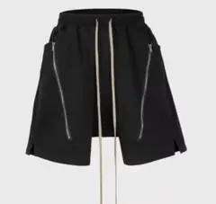 Rick Owensジップハーフパンツ ブラック　リックオウエンス風のサムネイル