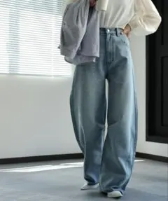 ap retro デニムカーブパンツ / バレルレッグデニムパンツのサムネイル