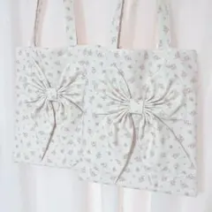 bigりぼんトートバッグ(アイボリー)