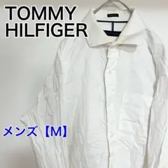 YBE11【US輸入】トミーヒルフィガー　長袖シャツ【メンズM】白色