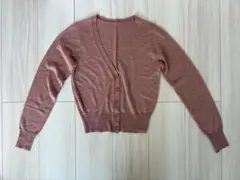 カーディガン　レディース　Sサイズ　くすみピンク　春夏