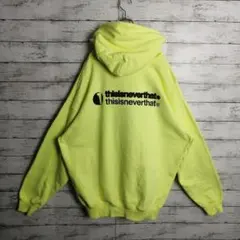 【超希少】ディスイズネバーザット ネバザ ロゴ パーカー 古着 韓国 ゆるだぼ