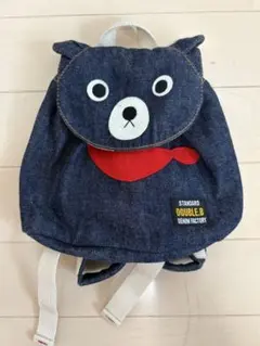 DOUBLE.B クマデザイン デニムリュック