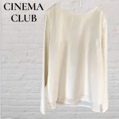 CINEMA CLUB シネマクラブ シフォン ブラウス カットソー M 白