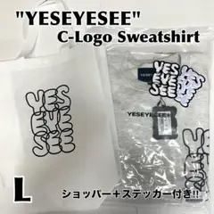 YESEYESEE ロゴ スウェット トレーナー ステッカー ショッパー L ②
