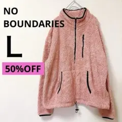 SALE✨NO BOUNDARIES【Ｌ】ピンク フリースジャケット