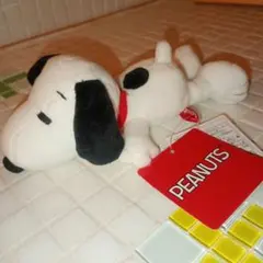 タグ付き スヌーピー ソフトビーンドール ぬいぐるみ PEANUTS