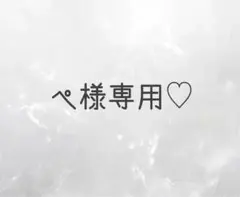 ぺ様専用ページ