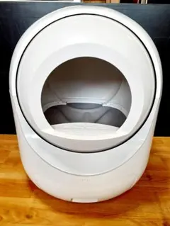J・店【ジャンク品】自動猫トイレ　ホワイトのサムネイル