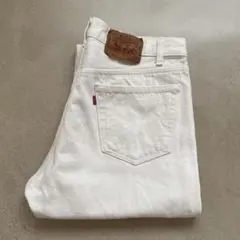 80s USA製 Levi’s 501 ホワイトデニム W34 L30のサムネイル