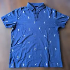 adidas ADICROSS ゴルフポロシャツ L ネイビー