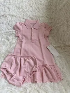 ⭐️新品⭐️ラルフローレン インナーパンツ付き ピンクワンピース 18M 85cm