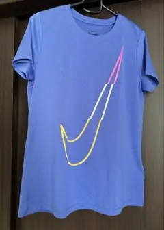 ナイキ レディース Tシャツ Lサイズ ブルー 青