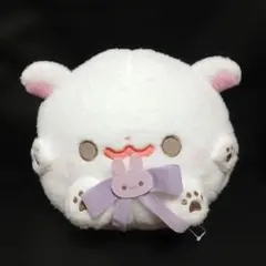ポメラニアンもち おめかしリボン ぬいぐるみBIG しらたまピンク