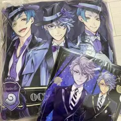 ツイステ/オクタヴィネル寮/クッション/ファイル/まとめ/2点セット