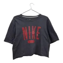 NIKE ナイキ クロップド丈 ロゴTシャツ ブラック M 半袖のサムネイル