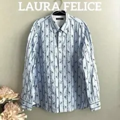 サマーセール★ 美品♡ laula モヘアシャギー フレアコート　Lサイズ セール】 モヘアシャギーステンカラーショートコート （ステン