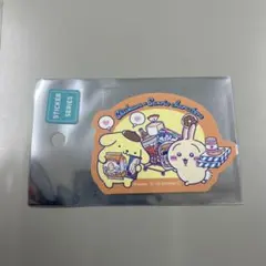 ちいかわ×サンリオスーパーマーケットなステッカー（うさぎとポムポムプリン）