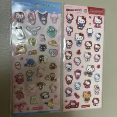 2点セット　サンリオ　ぷっくりシール