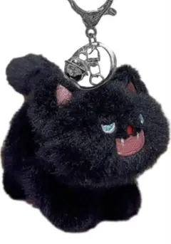 黒猫 ぬいぐるみ マスコット キーホルダー