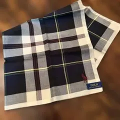 POLO RALPH LAURENコットンハンカチ／チェック柄ポニー