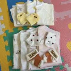 新生児 肌着セット 50・60cm まとめ売り 靴下 女の子