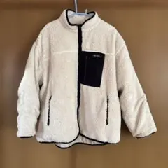 ニコアンド　フリースジャケット クリーム色　アウター　ボア　ブルゾン