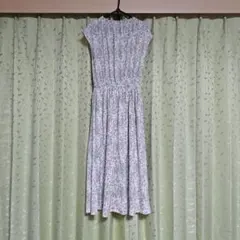 RayCassin 小花柄　ノースリーブ　ロングワンピース