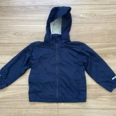 無印良品mujiネイビー フード取り外し付き キッズジャケット120サイズ