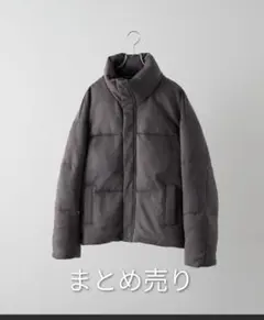 CLELハイネック中綿ジャケットL＆ヴィンテージデザイン半袖ハーフジップシャツM