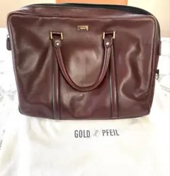 GOLD PFEIL レザー ビジネスバッグ ボルドーのサムネイル