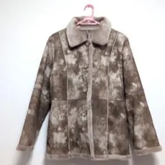 ムートン風 ブラウンジャケット11号