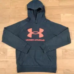 UNDER ARMOUR ネイビー フード付きパーカー YXL