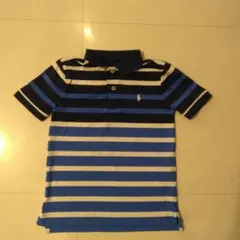 青と白のストライプ ポロシャツ　RALPH LAUREN
