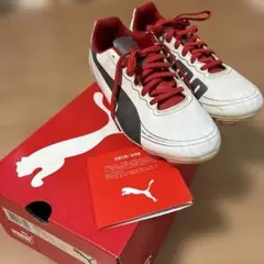 PUMA evoSPEED サッカー　スパイク　24cm ホワイト/レッド