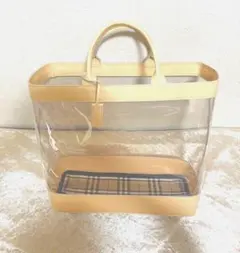 BURBERRY バーバリー クリア チェックトートバッグのサムネイル