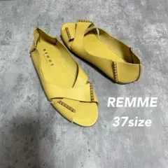 REMME レメ　レザーサンダル　37のサムネイル