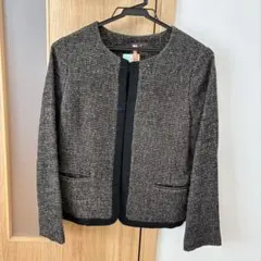 ツィードジャケット　卒業式　卒園式　フォーマル　黒