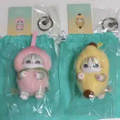 mofusand Kiramekko バナナにゃん　ピーチにゃん
