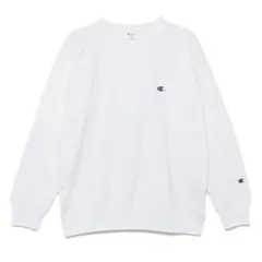 【Champion】C3-T016 リバースウィーブ クルーネックスウェット白L