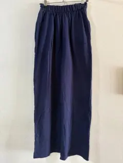 GAP ネイビー ワイドパンツ ゴムウエスト