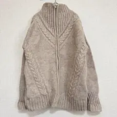 SALE‼️PETER G'S ピュアウール100% ケーブルニット【M】古着